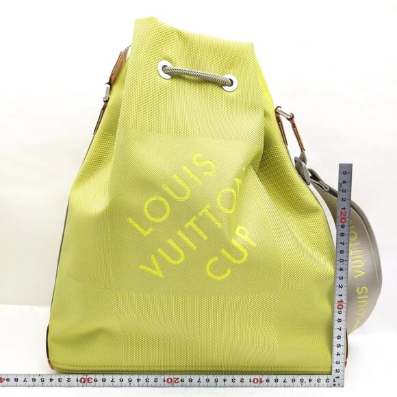 Louis Vuitton LV Shoulder Bag Yellow Nylon 504-030625 - Picture 2 of 9